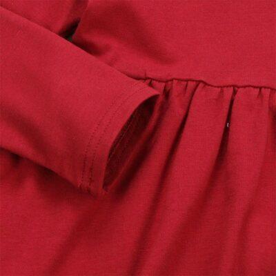 Red Long Sleeve Shirt 3Pcs Girl Outfit Thanksgiving - Image 4