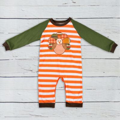 Thanksgiving Turkey Cotton Jumpsuits Girl/Boy - Image 4
