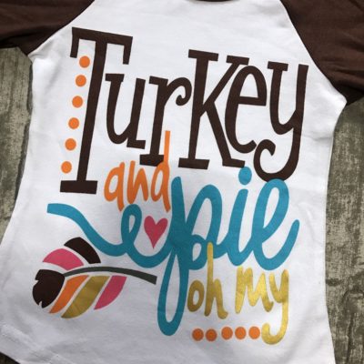 Thanksgiving Girls Raglan Long Sleeve T-shirts - Image 2