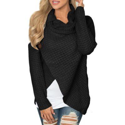 Women Sweater Knitted Long Sleeve