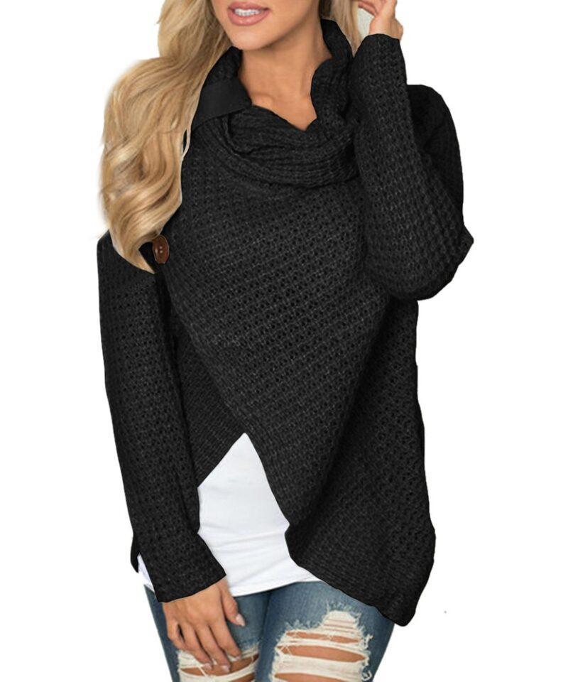 Women Sweater Knitted Long Sleeve