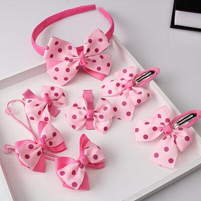 Girls Bow Headwear 7Pcs - Image 5