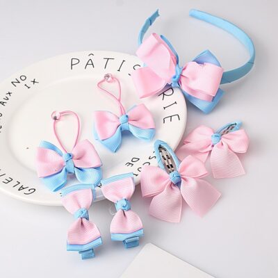 Girls Bow Headwear 7Pcs - Image 2