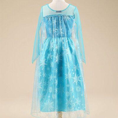 Girls Princess Anna Elsa Cosplay Costume - Image 4