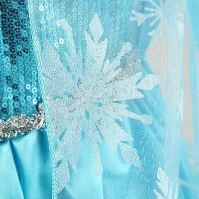 Girls Princess Anna Elsa Cosplay Costume - Image 6