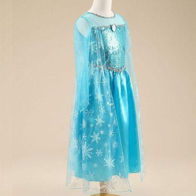 Girls Princess Anna Elsa Cosplay Costume - Image 5