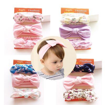 Handmade Cotton Headbands 3Pcs Set - Image 3