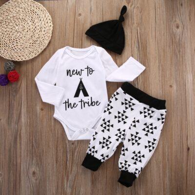 New to the Tribe/Baby Bear - Boy Outfit 3Pcs Set - Image 5