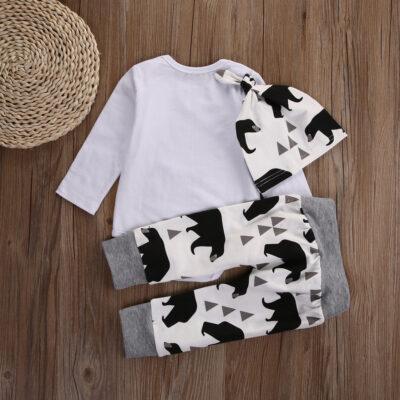 New to the Tribe/Baby Bear - Boy Outfit 3Pcs Set - Image 4