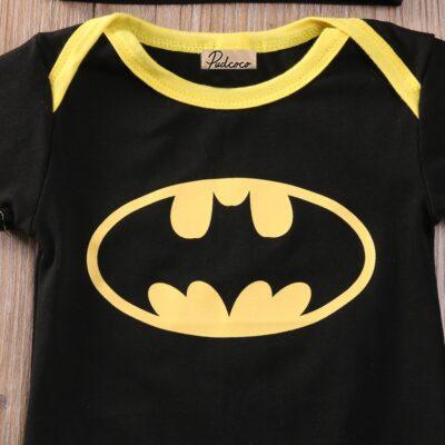 Cool Batman Boys Onesie Shoes Hat 3pcs Outfits Set - Image 4