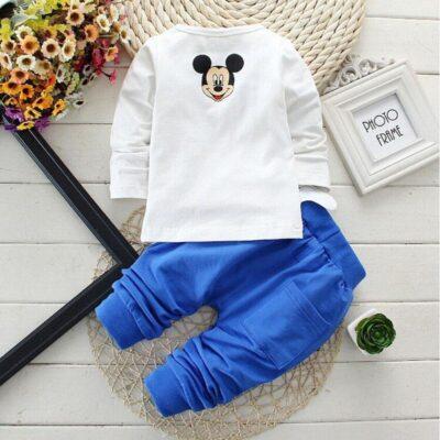 Mickey Mouse Long Sleeve T-shirts Pants 2Pcs Set - Image 4